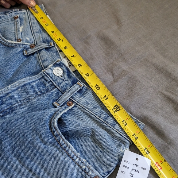 Agolde Relaxed Boot Mid Rise Jeans in Wireless - Picture 6 of 13